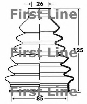 FIRST LINE FCB2843 Bellow, driveshaft
